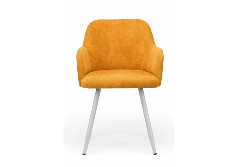 Стул на металлокаркасе, Инфини терракота (ocean 015) / серый