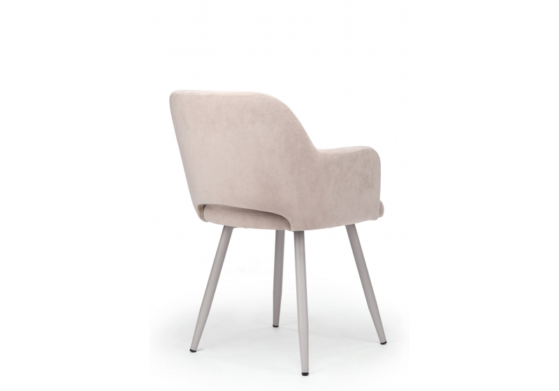 Стул на металлокаркасе, Эолин латте (glory 10) / серый