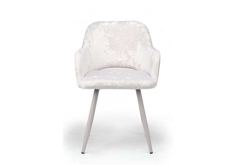 Стул на металлокаркасе, Эолин светло-бежевый (simple 011) / серый