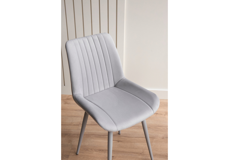 Стул на металлокаркасе, Седа светло-серый (zd 960) / серый np