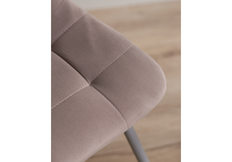 Стул на металлокаркасе, Чилли латте / серый