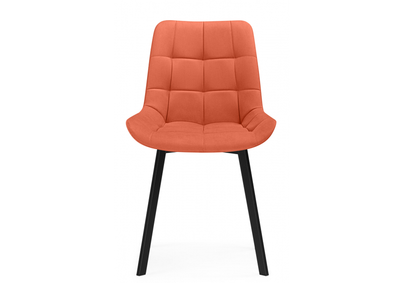 Стул на металлокаркасе, Челси П терракотовый (zd 432) / черный