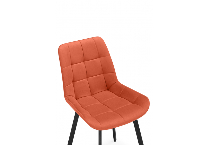 Стул на металлокаркасе, Челси П терракотовый (zd 432) / черный