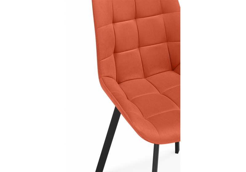 Стул на металлокаркасе, Челси П терракотовый (zd 432) / черный
