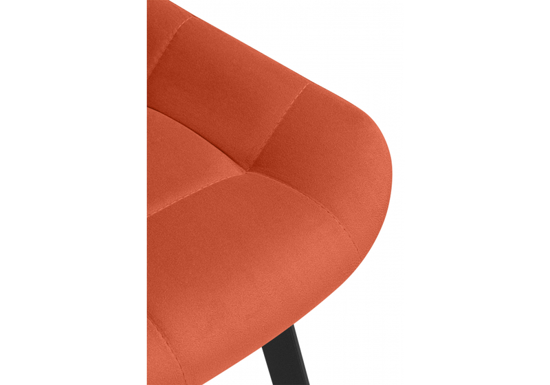 Стул на металлокаркасе, Челси П терракотовый (zd 432) / черный
