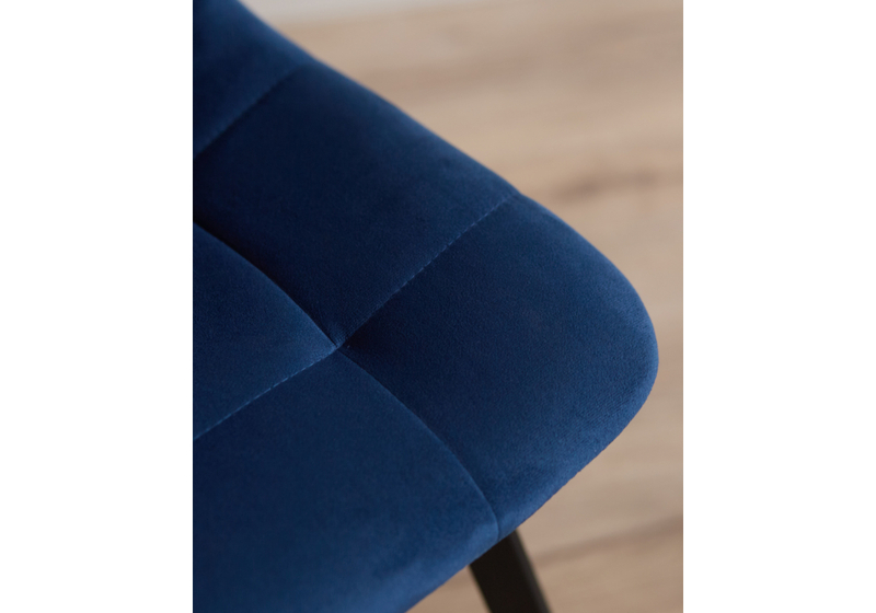 Стул на металлокаркасе, Чилли синий / черный