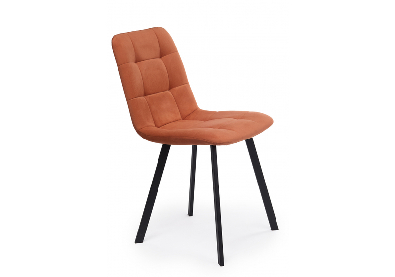 Стул на металлокаркасе, Чилли терракотовый / черный