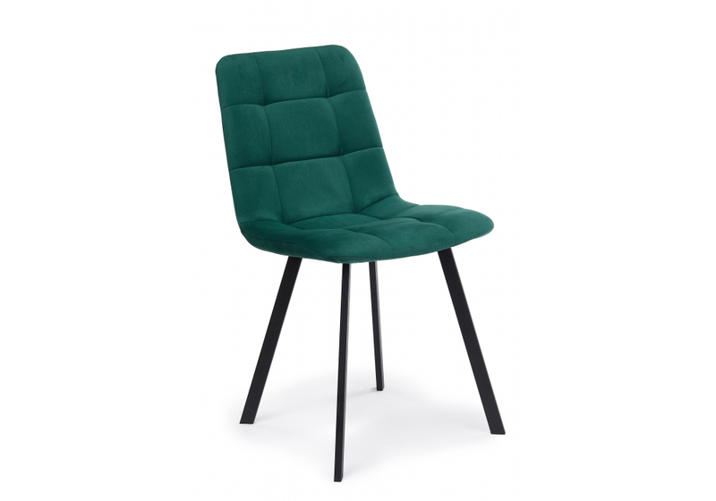 Стул на металлокаркасе, Чилли зеленый / черный