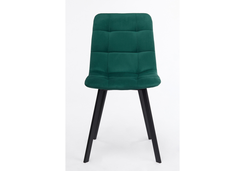 Стул на металлокаркасе, Чилли зеленый / черный