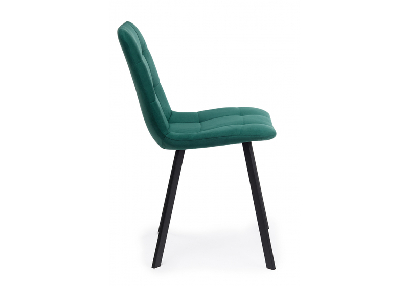 Стул на металлокаркасе, Чилли зеленый / черный