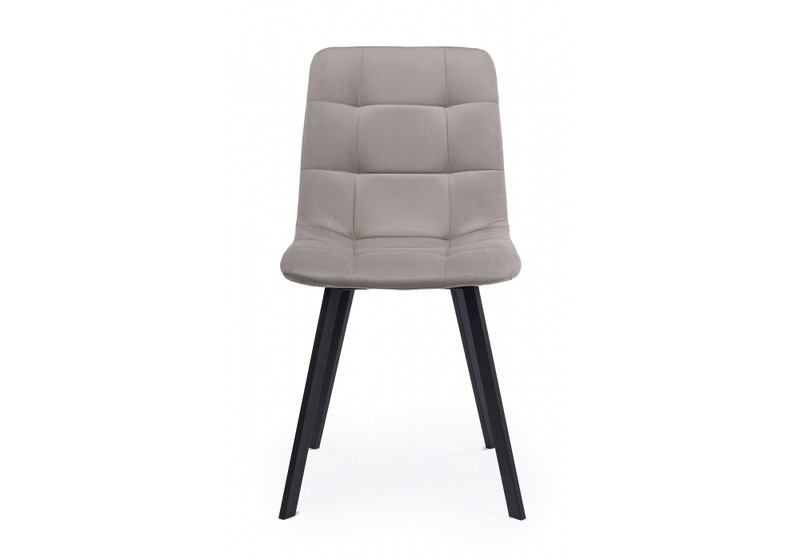 Стул на металлокаркасе, Чилли латте / черный