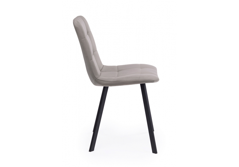 Стул на металлокаркасе, Чилли латте / черный