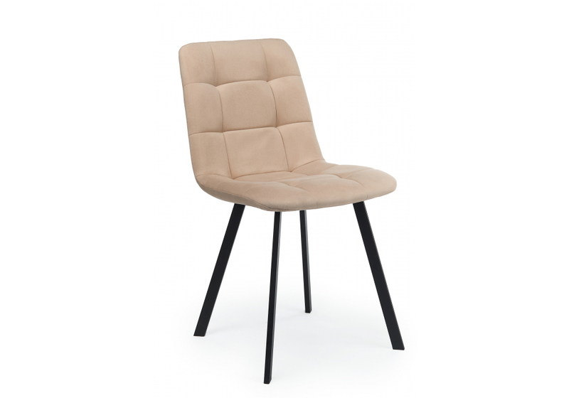 Стул на металлокаркасе, Чилли бежевый / черный