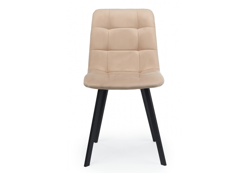 Стул на металлокаркасе, Чилли бежевый / черный