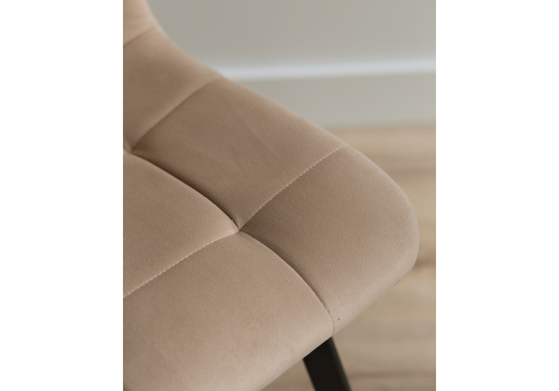 Стул на металлокаркасе, Чилли бежевый / черный