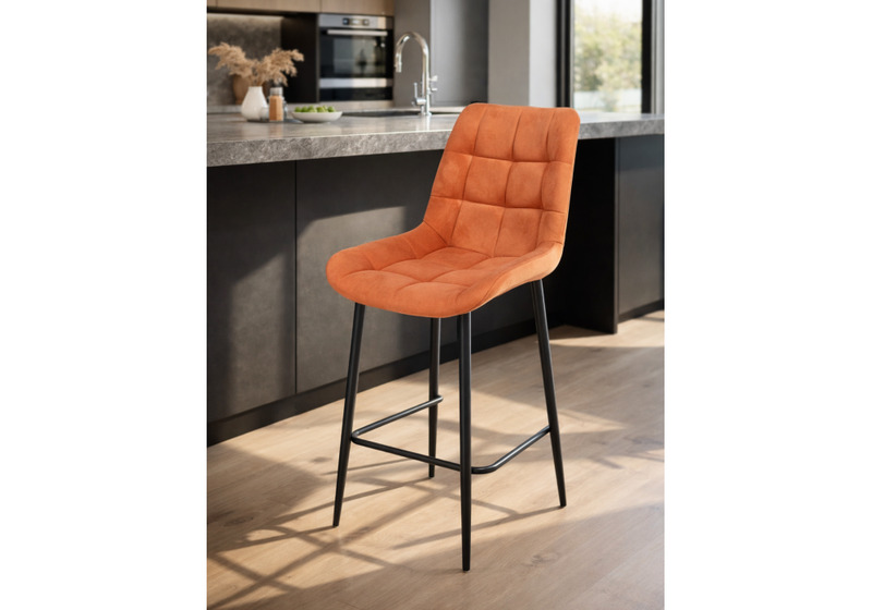 Барный стул, Челси терракотовый (zd 432) / черный