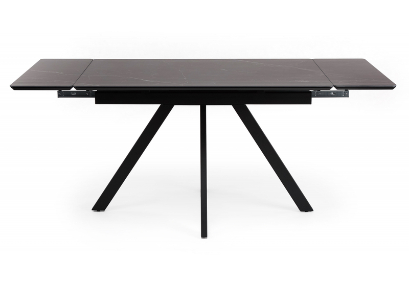 Керамический стол, Вилли 120(180)х80 shakespeare black / черный