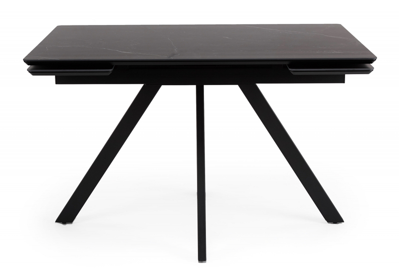 Керамический стол, Вилли 120(180)х80 shakespeare black / черный