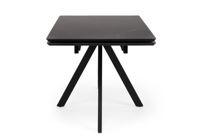 Керамический стол, Вилли 120(180)х80 shakespeare black / черный