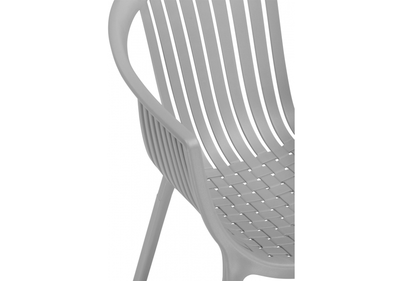 Пластиковый стул, Боркас пластик / серый