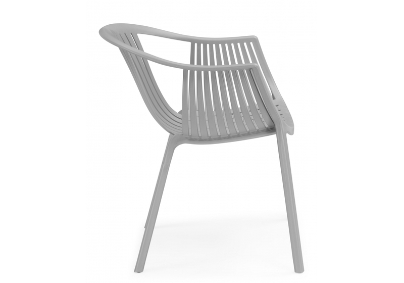 Пластиковый стул, Боркас пластик / серый