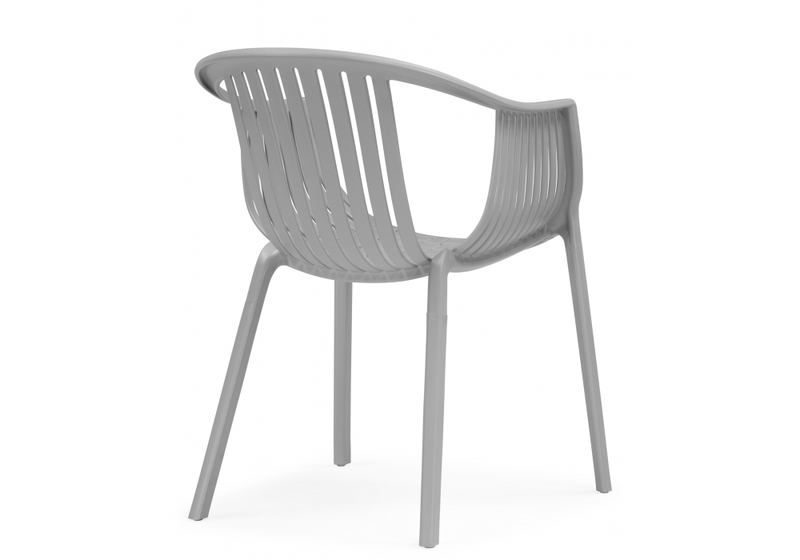 Пластиковый стул, Боркас пластик / серый