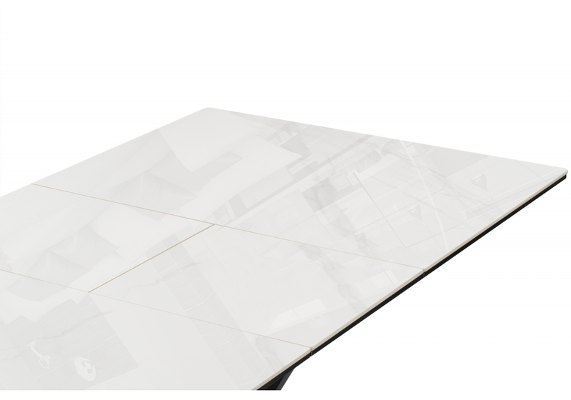 Керамический стол, Гардинг 100(130)x70 серый / черный