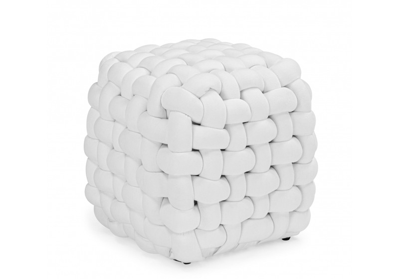 Банкетка, Akura-П белый велюр