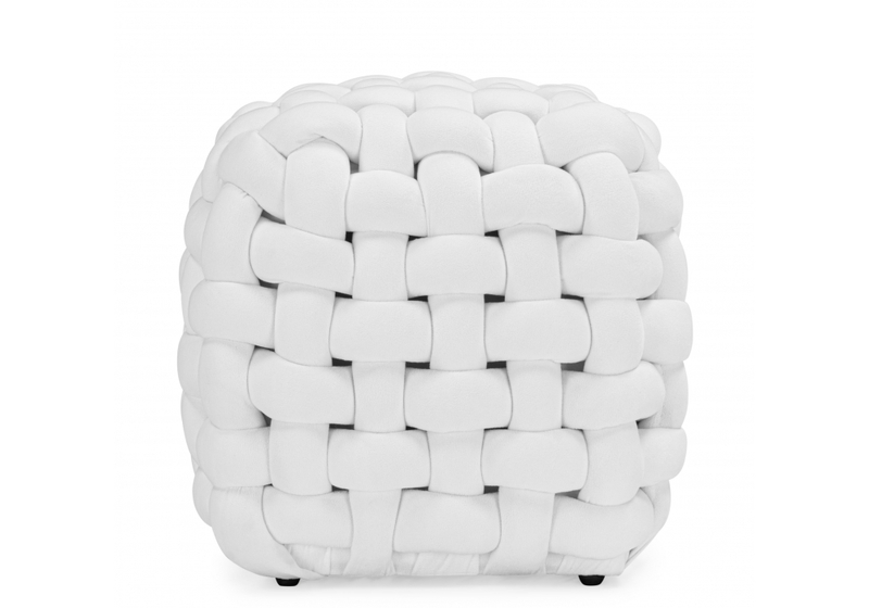 Банкетка, Akura-П белый велюр