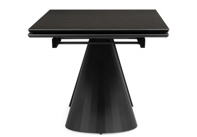 Керамический стол, Шелтон 180(260)x90 massa ink gray / черный