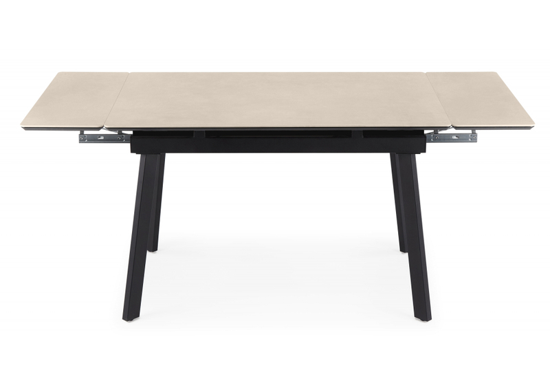 Керамический стол, Норман 140(200)х80 carmen light grey / черный