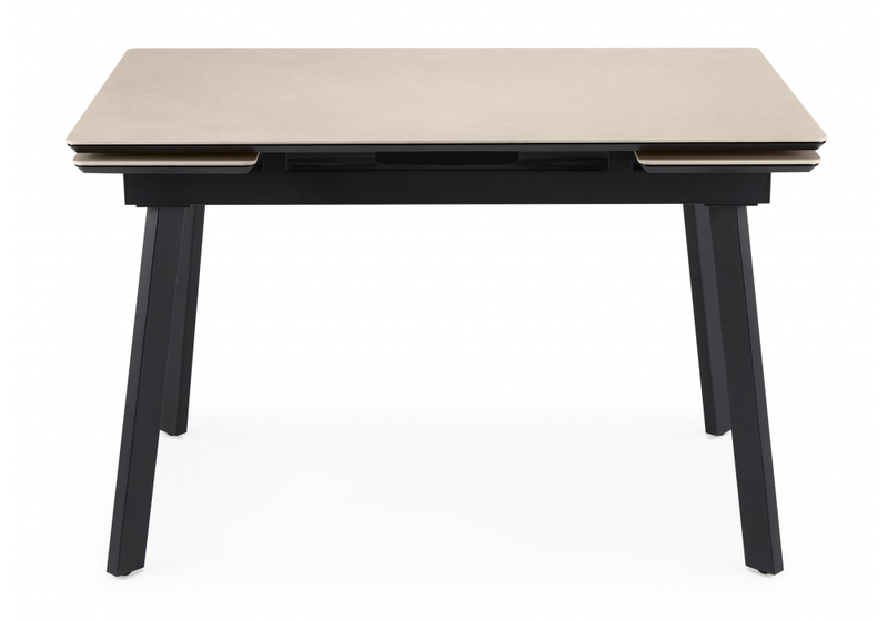 Керамический стол, Норман 140(200)х80 carmen light grey / черный