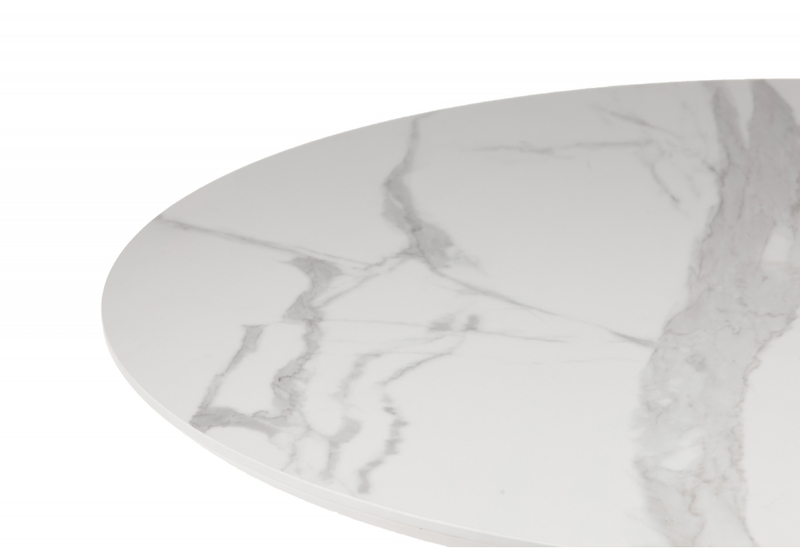 Керамический стол, Нэнси 110 patagonoa bianco repose / золото