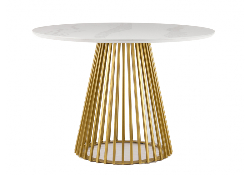 Керамический стол, Нэнси 110 patagonoa bianco repose / золото