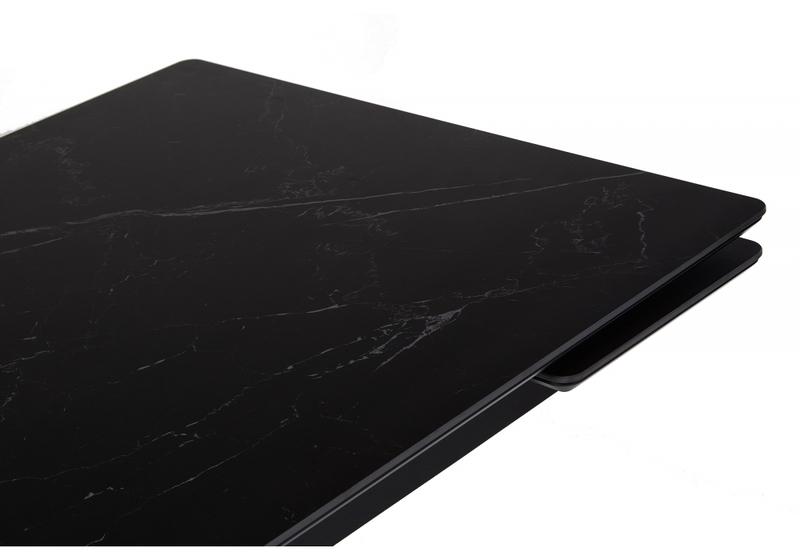 Керамический стол, Старлайт 140 (200) х 80 shakespeare black / черный