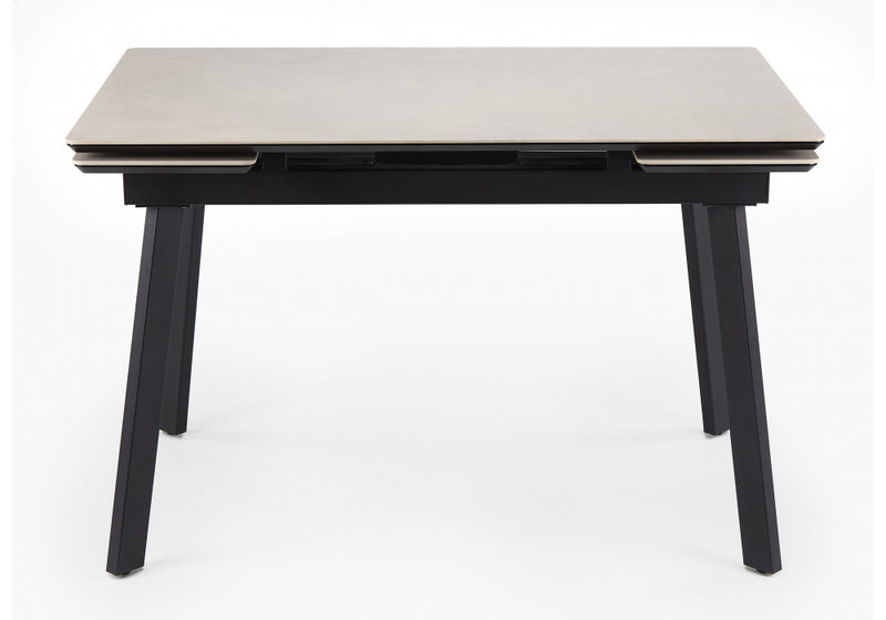 Керамический стол, Норман 120(180)х80 carmen light grey / черный