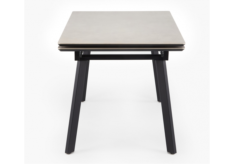 Керамический стол, Норман 120(180)х80 carmen light grey / черный