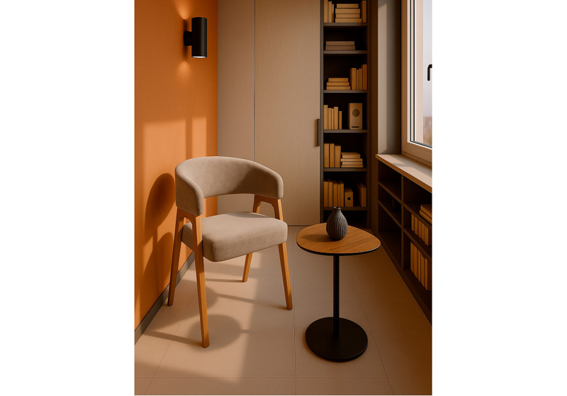 Стул деревянный, Невада 1 ткань 231 / натуральное дерево