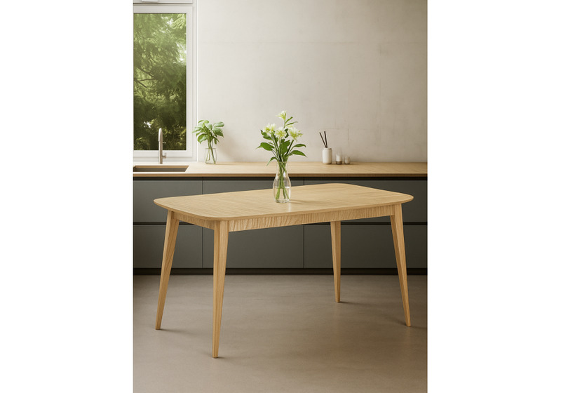 Стол деревянный, Адель 145(190)x80 светлое дерево