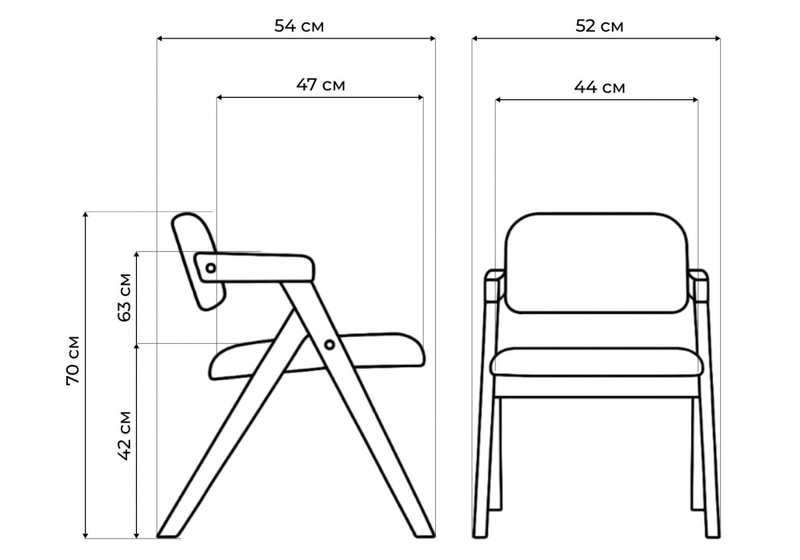 Стул деревянный, Шелт бук / nice coffee