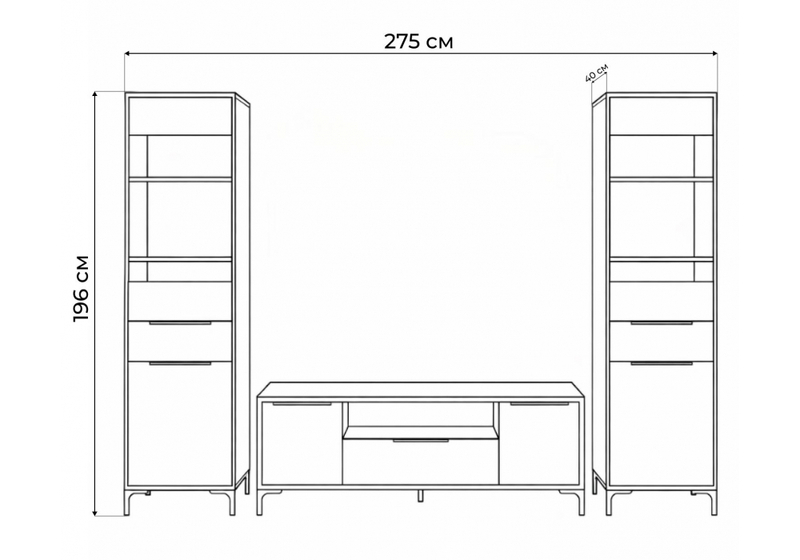 Готовая гостиная, Иадама кашемир / кашемир комплектация 7