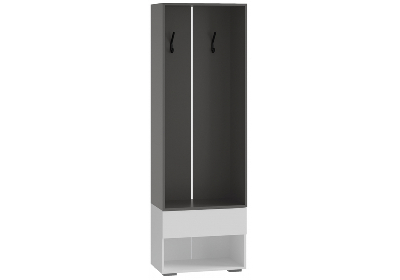 Корпусная мебель, Роут белый / графит комплектация 8