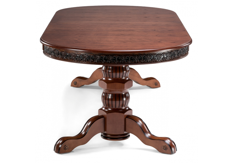 Стол деревянный, Кассиль орех / коричневая патина