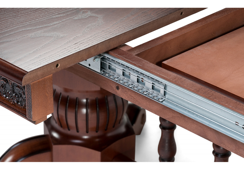 Стол деревянный, Кассиль орех / коричневая патина