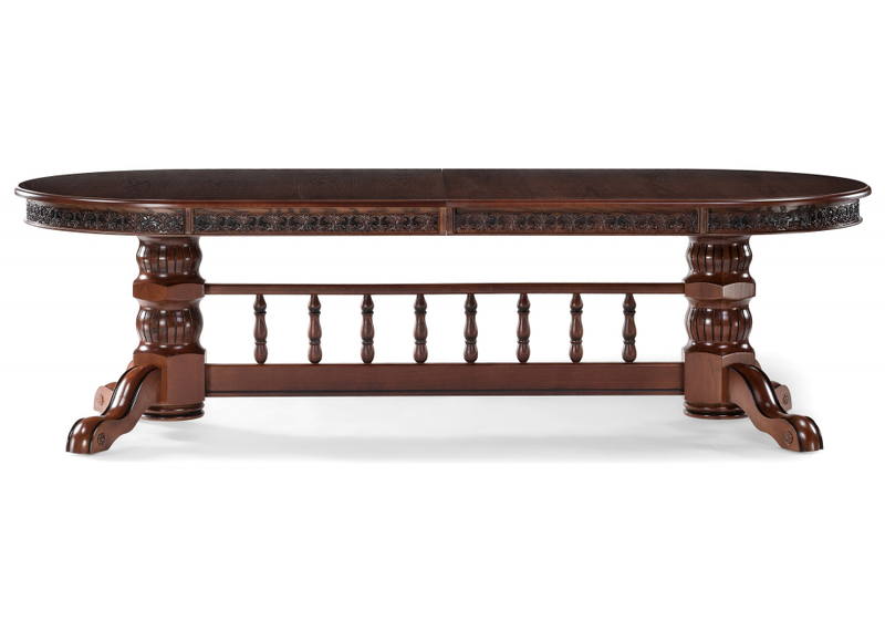 Стол деревянный, Кассиль орех / коричневая патина