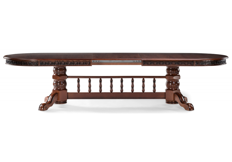 Стол деревянный, Кассиль орех / коричневая патина