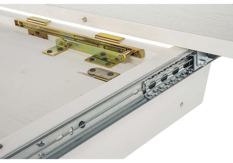 Стол деревянный, Лорд молочный / золотая патина
