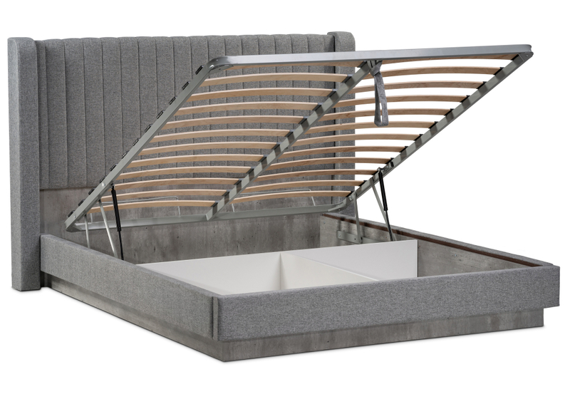 Кровать, Tulip 160х200 с ПМ метрополитан грей / белая матовая