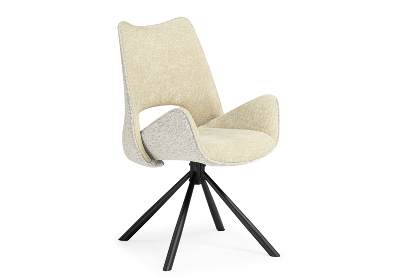 Стул на металлокаркасе, Balaton 360 крутящийся beige / black