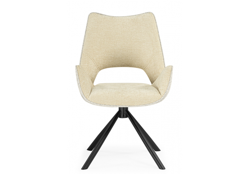 Стул на металлокаркасе, Balaton 360 крутящийся beige / black
